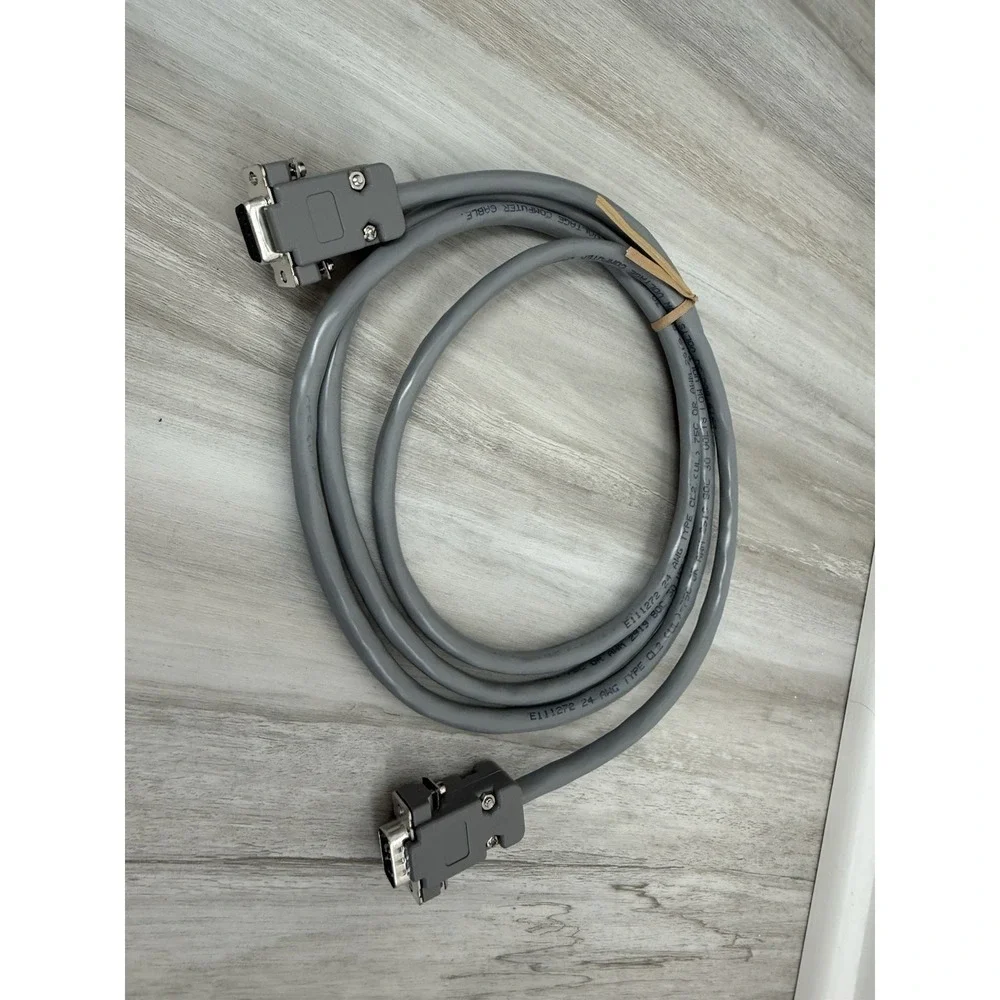 Lot Of 5 6ft DB9 Male to DB9 Female Serial RS-232 Cable – Gray